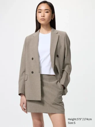 Gonna pantalone a quadri da donna