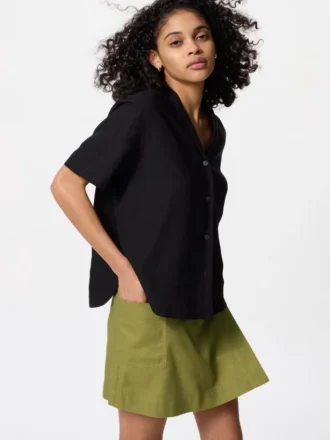 Gonna pantalone da donna in misto lino