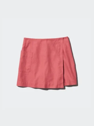 Gonna pantalone da donna in misto lino