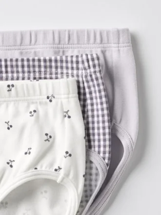 Intimo in cotone elasticizzato per bambini | 3 paia | Ciliegia
