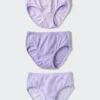 Intimo in cotone elasticizzato per bambini | 3 paia | Fiori Intimo in cotone elasticizzato per bambini | 3 paia | Fiori