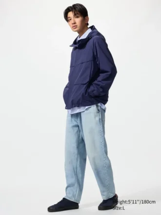 Jeans da uomo alla caviglia dal taglio morbido