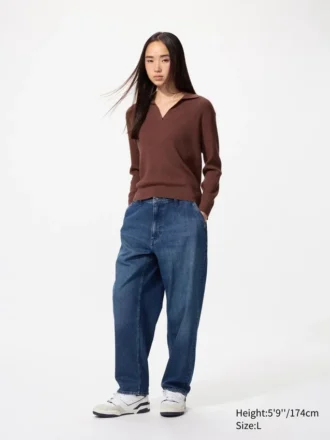 Jeans da uomo alla caviglia dal taglio morbido