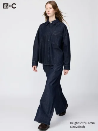 Jeans larghi a vita bassa da donna Jeans larghi a vita bassa da donna