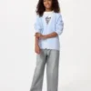 Jeans larghi a zampa per bambini Jeans larghi a zampa per bambini