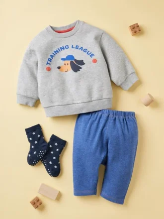 Leggings corti Baby Baby AIRism | Effetto denim Leggings corti Baby Baby AIRism | Effetto denim