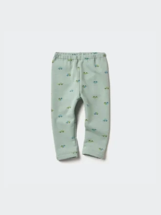 Leggings stampati in pile Baby Baby