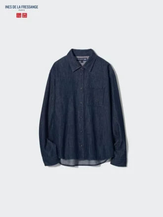 Maglia da donna in denim a manica lunga