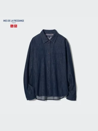 Maglia da donna in denim a manica lunga