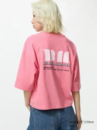 Maglietta corta da donna Babymonster UT con stampa grafica