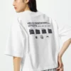 Maglietta corta da donna Babymonster UT con stampa grafica Maglietta corta da donna Babymonster UT con stampa grafica