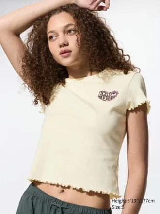 Maglietta corta da donna con stampa Disney/Pixar UT