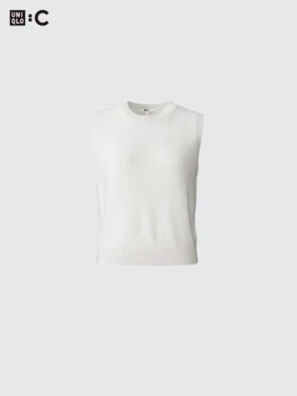 Maglione corto da donna in cashmere | Senza maniche