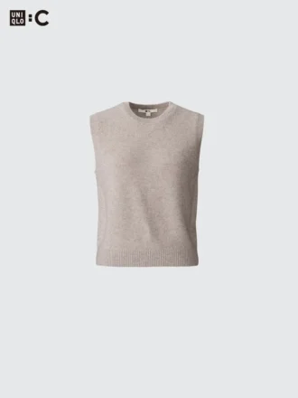 Maglione corto da donna in cashmere | Senza maniche