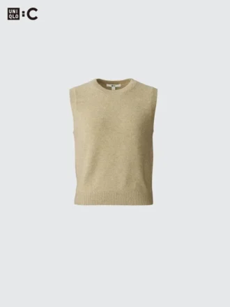 Maglione corto da donna in cashmere | Senza maniche