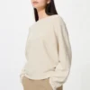 Maglione da donna 3D Knit di cotone con maniche voluminose Maglione da donna 3D Knit di cotone con maniche voluminose