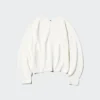 Maglione da donna 3D Knit di cotone con maniche voluminose Maglione da donna 3D Knit di cotone con maniche voluminose