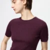 Maglione da donna 3D Knit di lana merino | Maniche corte