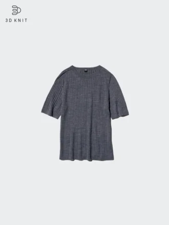 Maglione da donna 3D Knit di lana merino | Maniche corte