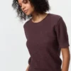 Maglione da donna a maniche corte in cotone con pantaloncini