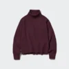 Maglione da donna a maniche lunghe in 3D Knit con Souffle Yarn