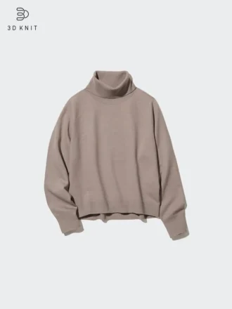 Maglione da donna a maniche lunghe in 3D Knit con Souffle Yarn