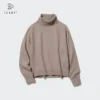 Maglione da donna a maniche lunghe in 3D Knit con Souffle Yarn