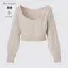 Maglione da donna a maniche lunghe in 3D Knit voluminoso Maglione da donna a maniche lunghe in 3D Knit voluminoso