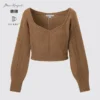 Maglione da donna a maniche lunghe in 3D Knit voluminoso Maglione da donna a maniche lunghe in 3D Knit voluminoso