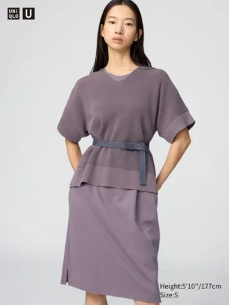 Maglione da donna con scollo a V | Maniche corte in pantaloncini