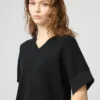 Maglione da donna con scollo a V | Maniche corte in pantaloncini