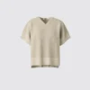 Maglione da donna con scollo a V | Maniche corte in pantaloncini