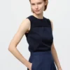 Maglione da donna in cotone | Senza maniche