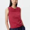 Maglione da donna in cotone | Senza maniche