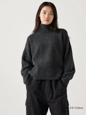 Maglione da donna in filato Souffle Yarn | Collo alto