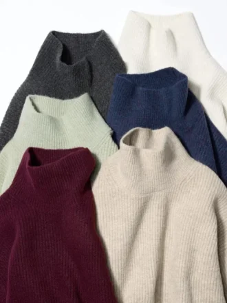 Maglione da donna in filato Souffle Yarn | Collo alto