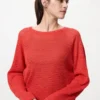 Maglione da donna in maglia 3D Knit a rete Maglione da donna in maglia 3D Knit a rete