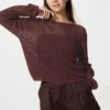 Maglione da donna in maglia 3D Knit a rete Maglione da donna in maglia 3D Knit a rete
