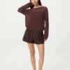 Maglione da donna in maglia 3D Knit a rete Maglione da donna in maglia 3D Knit a rete