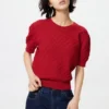 Maglione da donna in punto traforato | Maniche corte Maglione da donna in punto traforato | Maniche corte