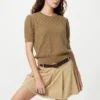 Maglione da donna in punto traforato | Maniche corte Maglione da donna in punto traforato | Maniche corte