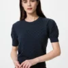 Maglione da donna in punto traforato | Maniche corte Maglione da donna in punto traforato | Maniche corte