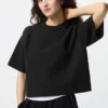 Maglione da donna lavabile a coste Milano | Maniche corte Maglione da donna lavabile a coste Milano | Maniche corte