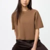 Maglione da donna lavabile a coste Milano | Maniche corte Maglione da donna lavabile a coste Milano | Maniche corte