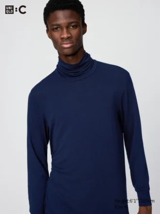 Maglione Dolcevita da uomo HEATTECH Extra Warm in misto cashmere