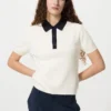 Maglione polo da donna a maniche corte in pantaloncini | Color Block Maglione polo da donna a maniche corte in pantaloncini | Color Block