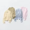 Maglione polo da donna in morbido cotone Maglione polo da donna in morbido cotone