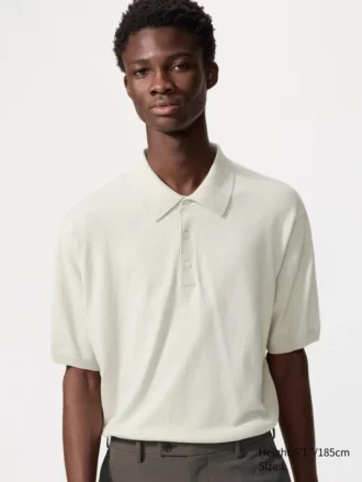 Maglione polo unisex in maglia lavabile | Maniche corte