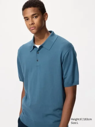 Maglione polo unisex in maglia lavabile | Maniche corte