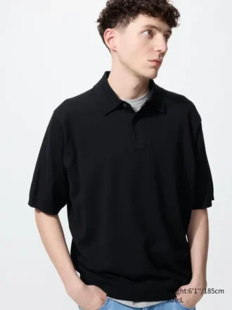 Maglione polo unisex in maglia lavabile | Maniche corte